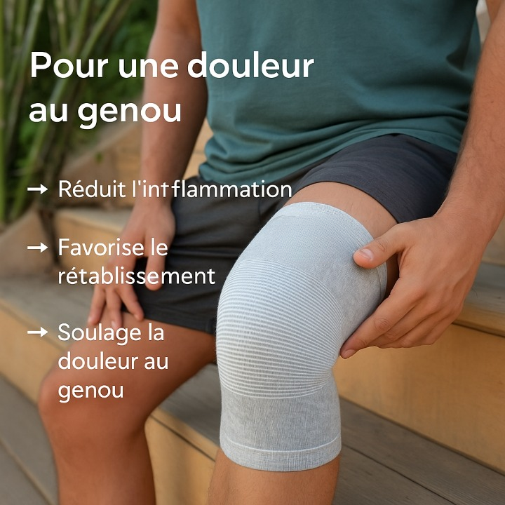 Genouillère en bambou de qualité supérieure = 2 Pair Gauche et Droit