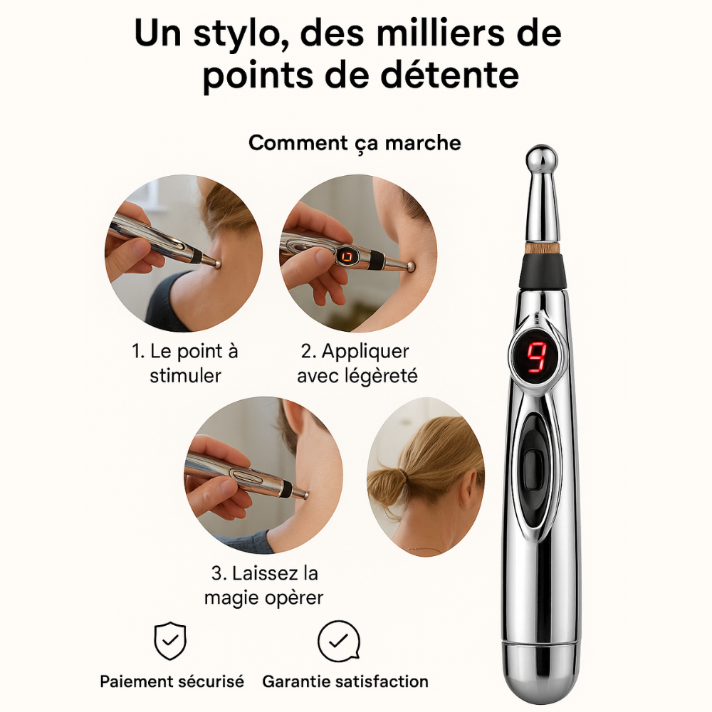 Stylo Massage Acupuncture - Soulagez la douleur